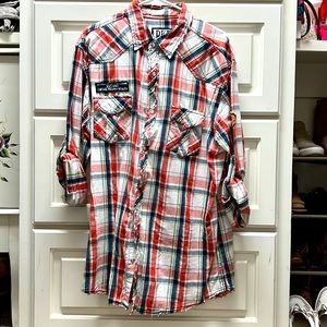 BKE Vintage LS button down